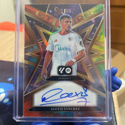 Panini Select La Liga 2025/26 Alexis Sanchez Stars Purple Signatures Auto /25 like new