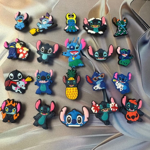 Stitch charms for crocs, pack of 20, like new, multicolor