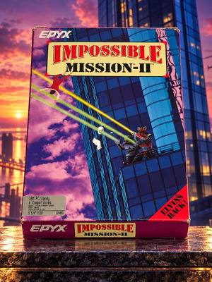 Epyx Impossible Mission II παιχνίδι για PC σε μεγάλη συσκευασία, complete