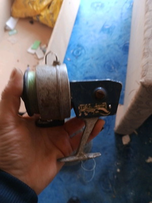 Delfin fishing reel used, retro Soviet copy of Bretton 807