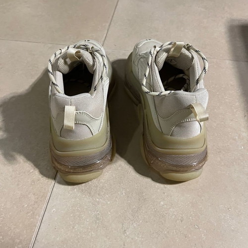 Balenciaga Triple S used beige sneakers size 41