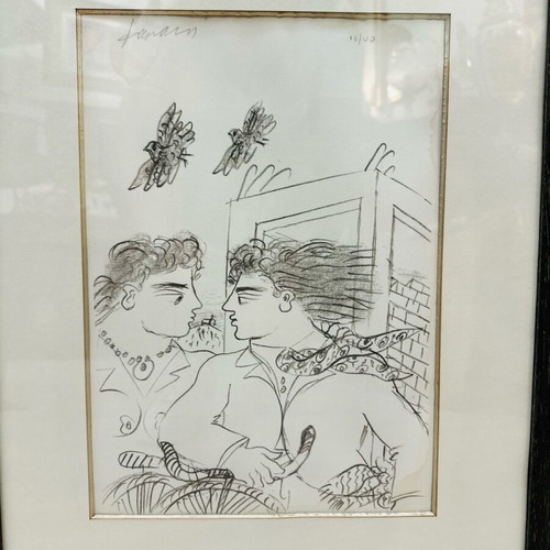 Fasianos Silk Screen Printing like new, signed limited edition