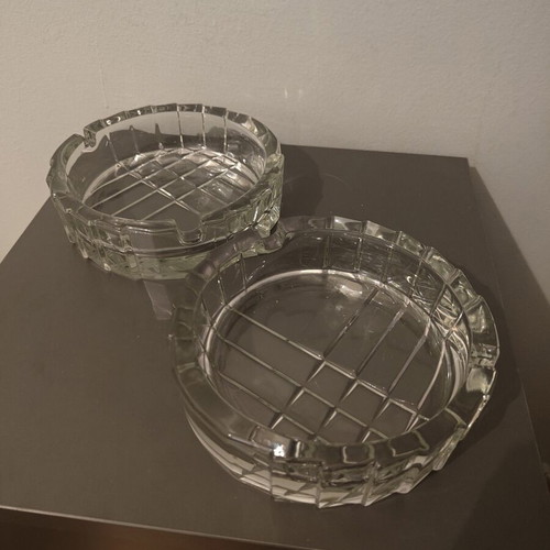 Crystal ashtrays set of 2 like new