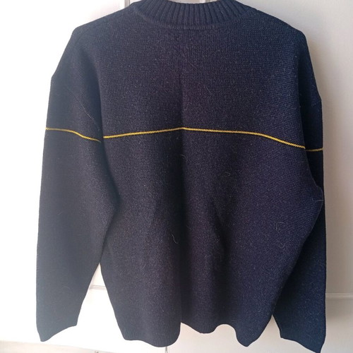 Lacoste sweater used, wool-acrylic, size L, blue