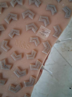 Marks & Spencer women's athletic shoes gray and beige new