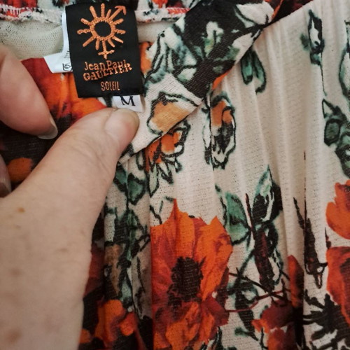 Jean Paul Gaultier floral printed set new, size S - M