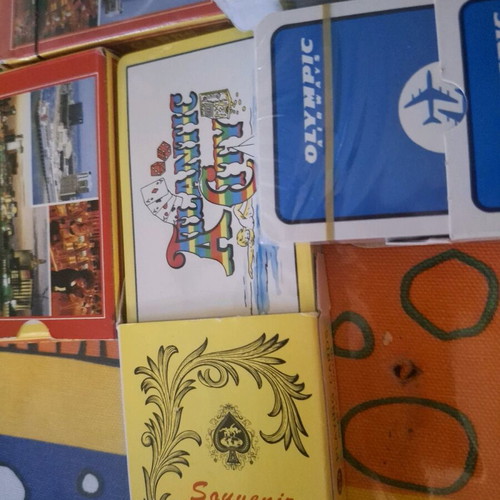 Vintage playing cards new, pack of 5 from 1960