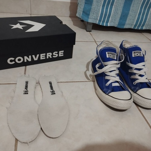 Converse All Star shoes size 35, blue, lightly used