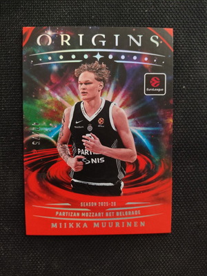 Euroleague Origins 25-26 Miikka Muurinen #27 card like new