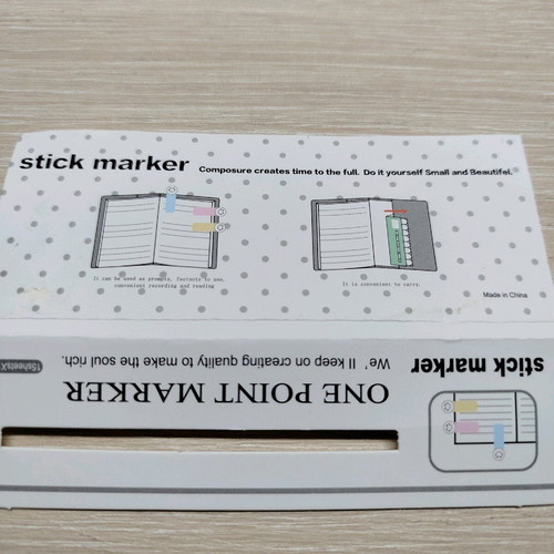Sticky bookmarks with colorful cats, new