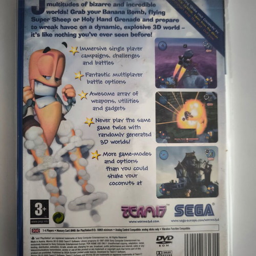 Worms 3D PS2 game for PlayStation 2 used