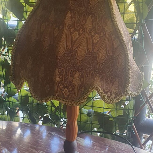 Table lamp with fabric shade, 60 cm height