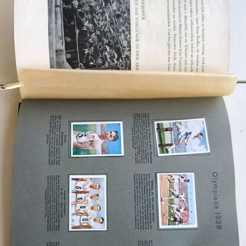 Die Welt in Bildern album used, 1930 edition with Olympic Games