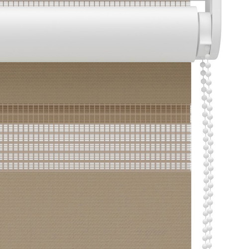 Story Roman Roller Blind with Double Pattern 80x180cm Light Brown New