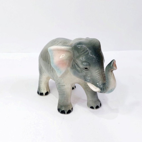 Elephant figurine used, handmade from Japan