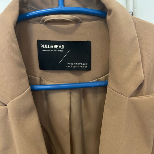 Pull & Bear beige blazer jacket used