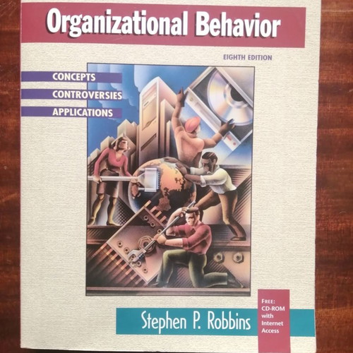 Organizational Behavior 8th Stephen P. Robbins like new educational book