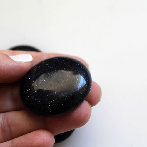 Cabochon Blue Golstone set for jewelry making, new