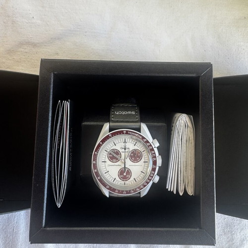 Omega x Swatch Mercury Pluto Moon watches new with boxes and receipts
