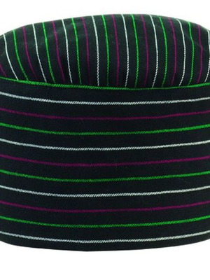 Chef Hat by Ego Chef Tube Striped One Size