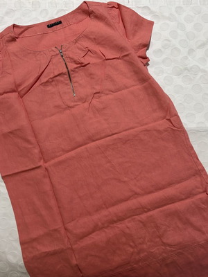 Sisley short dress like new, pink coral, size L