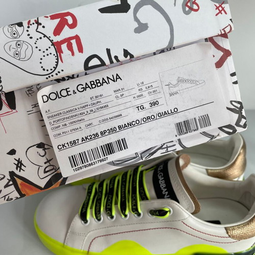 Dolce & Gabbana Portofino leather sneakers like new, white, size 38