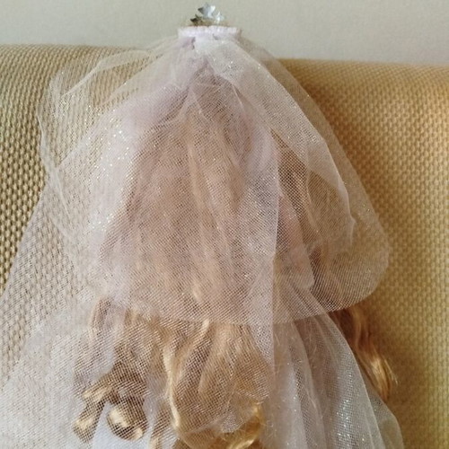 Barbie Rapunzel's Wedding doll like new with light mechanism
