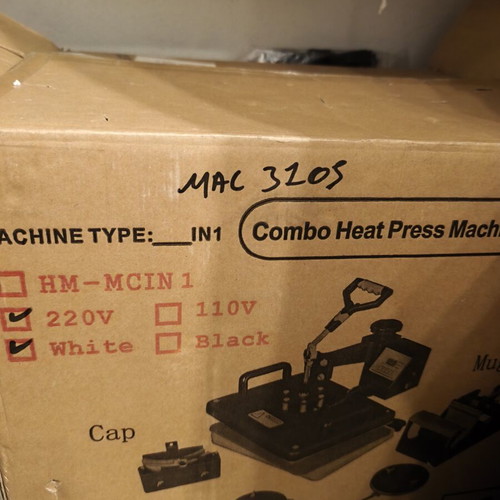 Heat Press 30x38cm mac3105 with manual opening like new