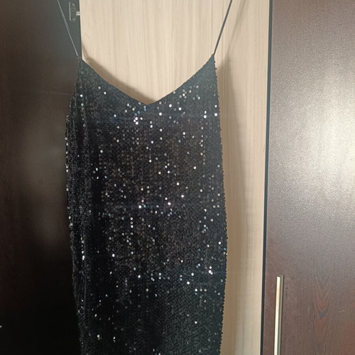 Black sequin dress size small like new