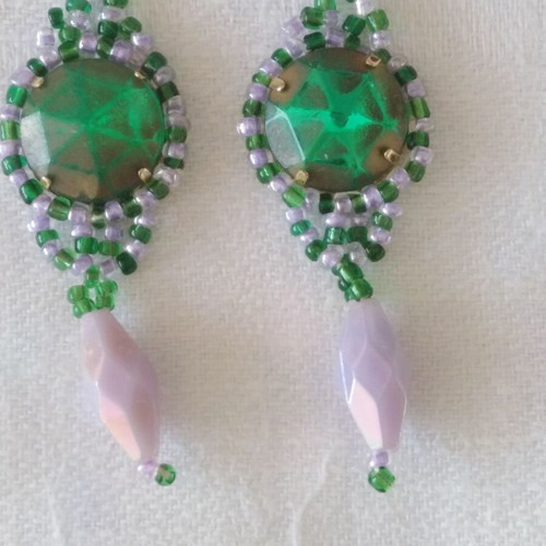 Handmade beaded earrings new, unique pieces