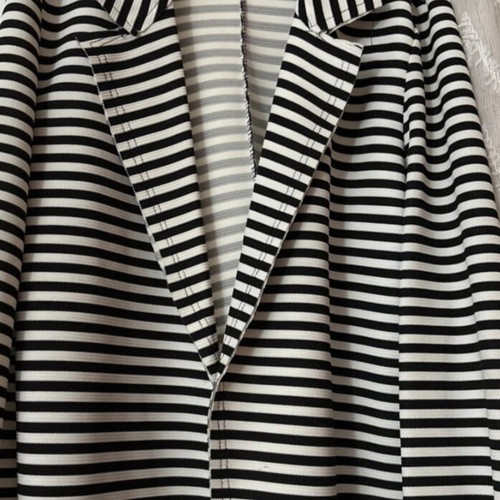 Assos striped black and white jacket with belt size M 38 10 new