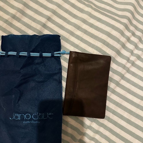 Jano Dave leather card wallet brown new