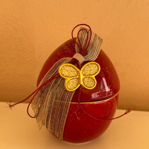 Decorative egg jar like new, 10cm