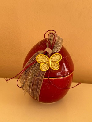 Decorative egg jar like new, 10cm