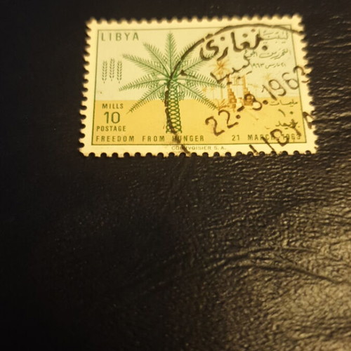 Libya 1963 stamps used, 10 & 45 mills, set of 2