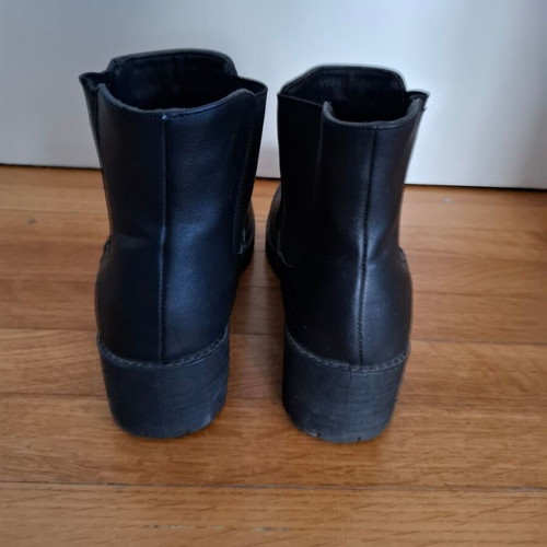Women's black boots used, size 41, Via Giulia