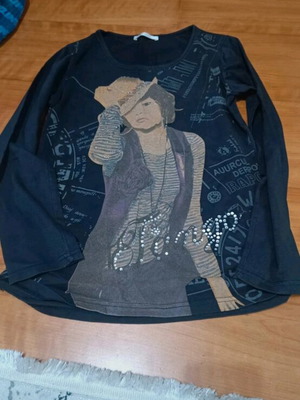 J&d blouse black like new size M