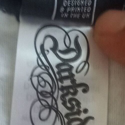 Darkside Clothing Baphomet Ringer T-Shirt size L like new