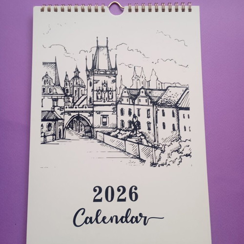 Antistress wall calendar 2026 unused