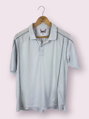 Musto Men's Polo Shirt L used, white, cotton and polyester
