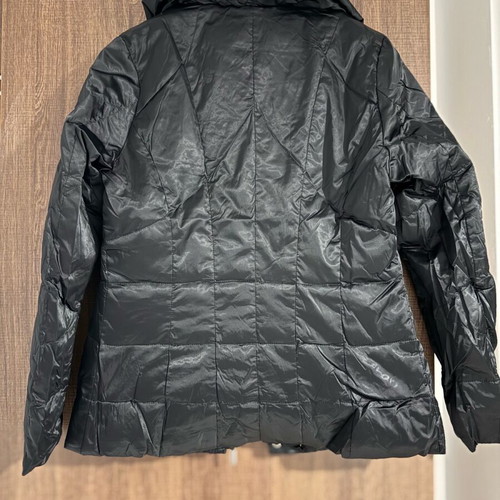 Black Down Jacket Size M With Shiny Texture Like New
