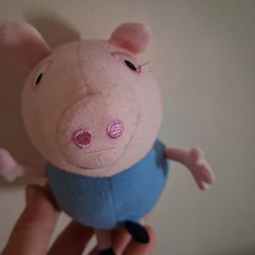 Peppa Pig and George plush toys with sound mechanism