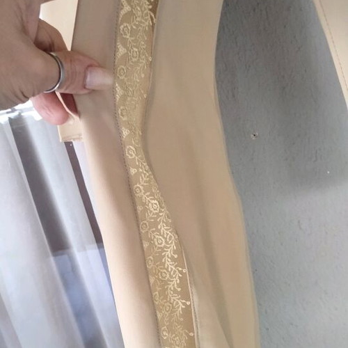 Maxi dress beige new with lace details