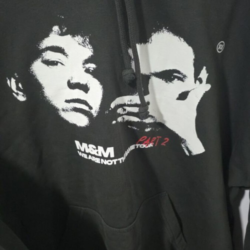Marcus and Martinus Wants Tour Part 2 Hoodie new, size XL, black and red