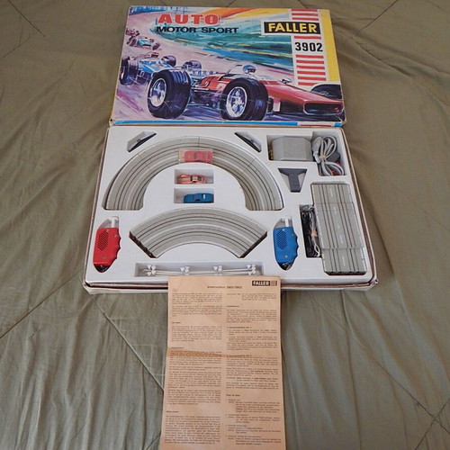 Faller Auto Motor Sport 3902 racetrack set used, 1960s-70s
