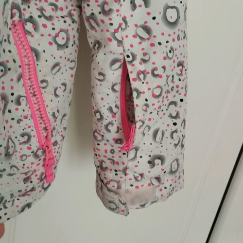 Mc Kinley kids jacket like new, white and grey, size 128 cm