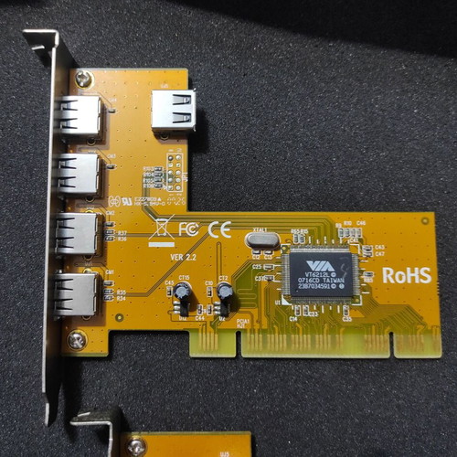PCI expansion cards pack of 5 used, USB and Firewire