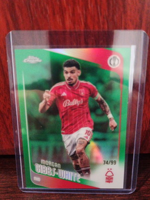 Morgan Gibbs-White Topps Chrome Premier League 2026 card
