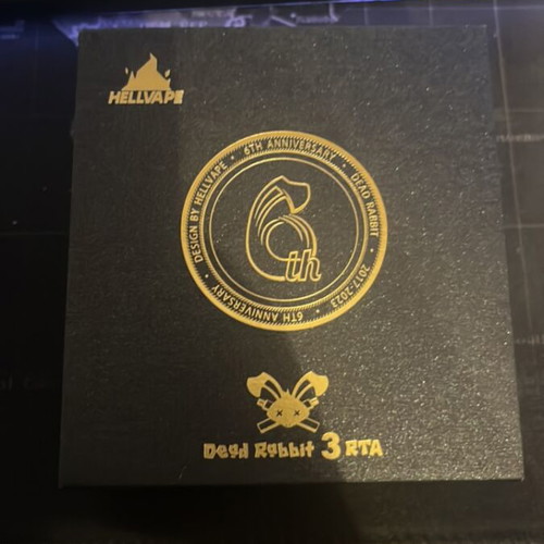 Hellvape Dead Rabbit V3 RTA 5.5ml like new, black-gold