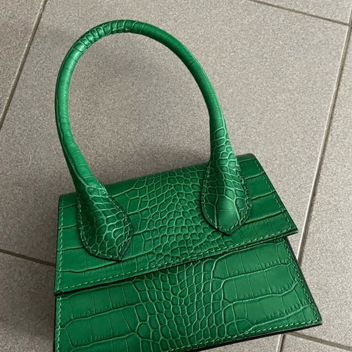 Iraklis Pantsios leather handbag new, green and gold